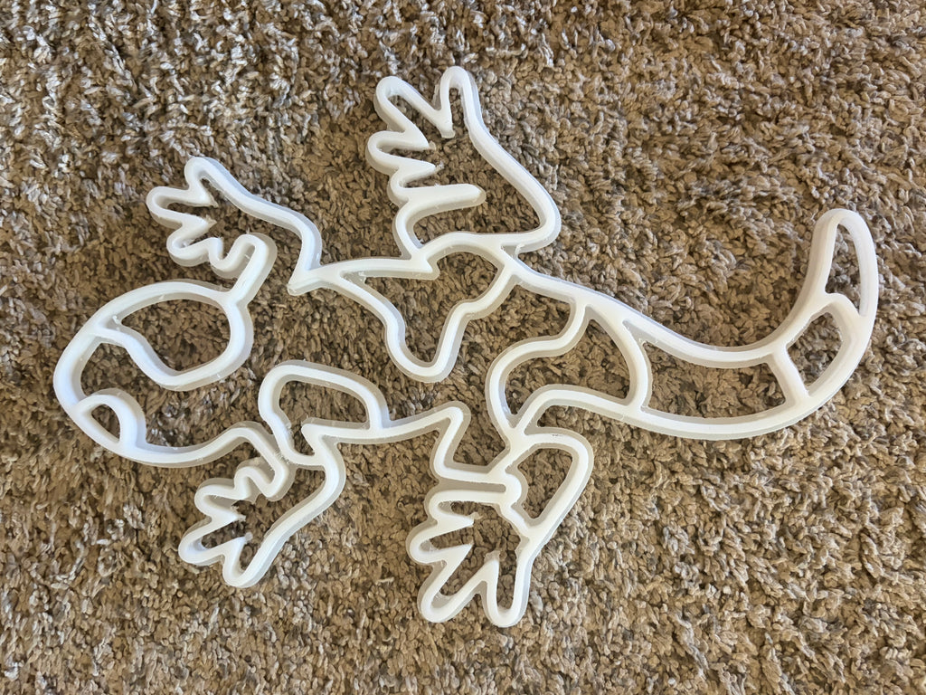 Salamander Lizard Resin Bound Stencil 18”x14”