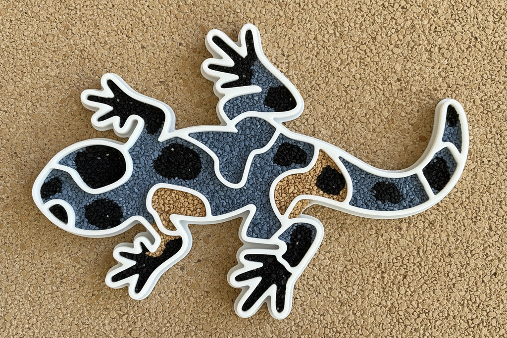 Salamander Lizard Resin Bound Stencil 18”x14”